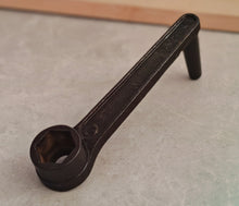 Load image into Gallery viewer, Vintage Antique Cast Iron Bed Spanner Wrench – Hex Socket Crank Handle Tool
