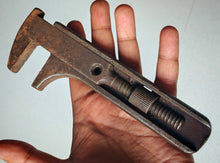 Load image into Gallery viewer, Vintage Adjustable Monkey Wrench Compact Cast Iron Spanner Early 20th Century
