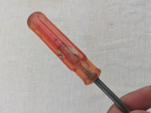 Load image into Gallery viewer, Vintage Tack Lifter Screwdriver 13.5cm Long – Red Handle – Upholstery / DIY Tool
