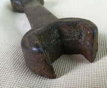 Load image into Gallery viewer, Vintage Chuncky Heavy Duty Cast Iron Spanner, Old Mechanics Handy Tool
