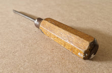 Load image into Gallery viewer, Vintage Wooden Handle Screwdriver Slotted Flat Head RARE Tool 17.5cm long
