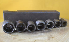 Load image into Gallery viewer, Set of 7 Allen Key Sockets Bits in Tin, Vintage Tool, No Allen Key Included

