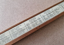 Load image into Gallery viewer, Vintage British " Classic" series 1 wooden slide rule with case
