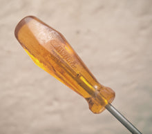 Load image into Gallery viewer, Title: CK Phillips Screwdriver – Made in England – Vintage Amber Handle – 13.5cm
