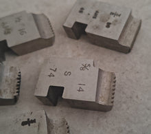 Load image into Gallery viewer, Set of 5 Vintage Metal Thread Chaser Die 3/8, 1/2, 5/8, 3/4 - AMS &amp; S Mar
