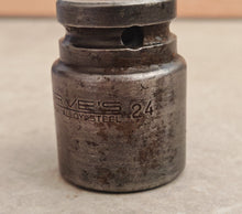 Load image into Gallery viewer, Vintage 24mm Industrial Socket DRIVE’S  1 1/2" Drive Extra Alloy Steel
