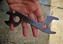 Load image into Gallery viewer, Vintage Multi-Head Bicycle/Spanner Wrench Mechanic Tool Made in England 14.5cm
