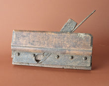 Load image into Gallery viewer, Vintage antique wooden moulding plane old woodworking tool with blade
