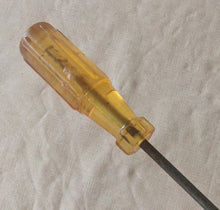 Load image into Gallery viewer, Vintage Flat Head Screwdriver Amber Handle 24cm Slotted Driver Retro Hand Tool

