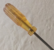 Load image into Gallery viewer, Vintage Flat Head Screwdriver Amber Handle 24cm Slotted Driver Retro Hand Tool
