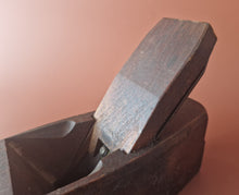 Load image into Gallery viewer, Antique Beech Wood Coffin Shaped Hand Plane Carpentry Woodworking Tool Cast Stee
