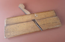 Load image into Gallery viewer, Antique wooden moulding plane old woodworking tool , Vintage Old Used

