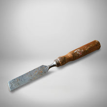 Load image into Gallery viewer, Vintage Cast Steel Wooden Handle 1" Chisel Carpenter  Tool 27cm long

