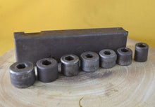 Load image into Gallery viewer, Set of 7 Allen Key Sockets Bits in Tin, Vintage Tool, No Allen Key Included
