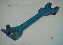 Load image into Gallery viewer, Vintage Cast Iron Basin Wrench 26cm Heavy Duty Plumber’s Tool Industrial Blue
