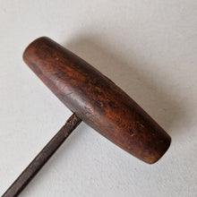 Load image into Gallery viewer, Antique Wooden Handle Metal Screwing Tool Gimlet Augur Hand Drill Treen
