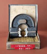 Load image into Gallery viewer, Matrix 1/2 x 22 TPI BSI MED Adjustable Thread Caliper Gauge In Case G 79 INSP 2
