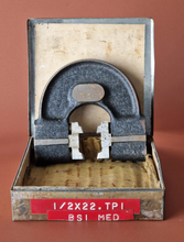 Load image into Gallery viewer, Matrix 1/2 x 22 TPI BSI MED Adjustable Thread Caliper Gauge In Case G 79 INSP 2
