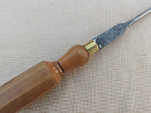 Load image into Gallery viewer, Vintage Wood Handle Flathead Screwdriver – Brass Ferrule – 23.3cm Long
