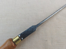 Load image into Gallery viewer, Vintage Wood Handle Flathead Screwdriver – Brass Ferrule – 23.3cm Long
