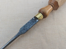 Load image into Gallery viewer, Vintage Wood Handle Flathead Screwdriver – Brass Ferrule – 23.3cm Long
