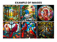 Load image into Gallery viewer, Stained Glass Art Images on cd, 300+ Self Created Graphics Images for Arts Craft
