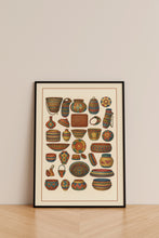 Load image into Gallery viewer, Colorful Tribal Baskets &amp; Pottery Wall Art – Digital Download | A4 JPEG &amp; PDF File
