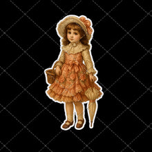 Load image into Gallery viewer, Vintage Sticker Images – 26 PNG &amp; PDF Instant Download – Whimsical Victorian Animals, Easter Basket, Circus, Flowers &amp; Children

