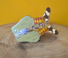 Load image into Gallery viewer, Copy of An Enamelled Metal Novelty Corkscrew in the Form of Jockey Player Legs, 9cm high
