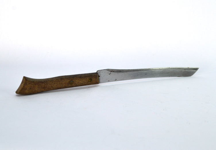 Vintage Stainless Steel All Purpose Kitchen Knife, Wooden Handle, Kitchenalia