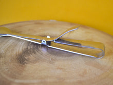 Load image into Gallery viewer, Vintage Chrome Salad Grabber Tongs , Kitchen Utensil, Made In England
