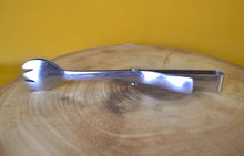 Load image into Gallery viewer, Vintage Chrome Salad Grabber Tongs , Kitchen Utensil, Made In England
