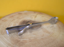 Load image into Gallery viewer, Vintage Chrome Salad Grabber Tongs , Kitchen Utensil, Made In England
